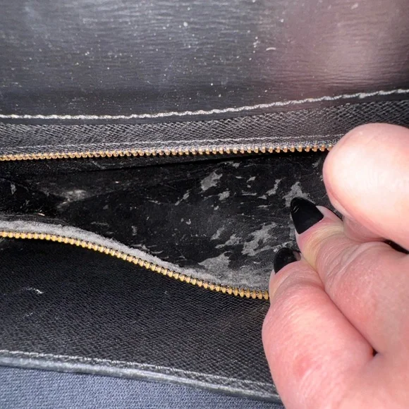 Louis Vuitton Black Epi Textured Leather Clutch - Picture 9 of 13